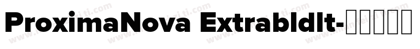 ProximaNova Extrabldlt字体转换